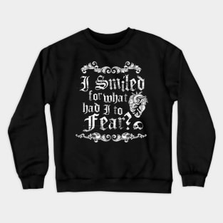 Telltale Heart  - Gothic Horror Book Quote - Vintage Distressed - Poe Crewneck Sweatshirt